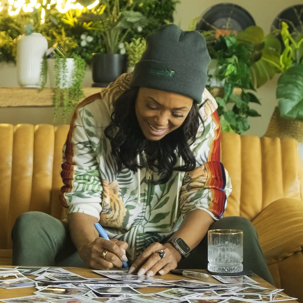 losophē embroidered beanie